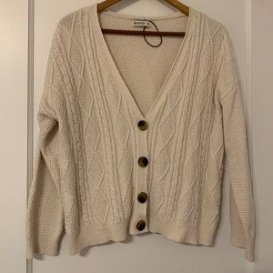 Stradivarius cable knit cardigan